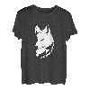 Wolf und Mond Silhouette Wölfe Spruch T-Shirt
