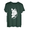 Wolf und Mond Silhouette Wölfe Spruch T-Shirt