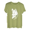 Wolf und Mond Silhouette Wölfe Spruch T-Shirt