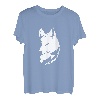 Wolf und Mond Silhouette Wölfe Spruch T-Shirt