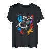Holzfäller Splash Art Motorsäge Retro Kettensäge Baum Holz T-Shirt
