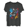 Holzfäller Splash Art Motorsäge Retro Kettensäge Baum Holz T-Shirt