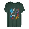 Holzfäller Splash Art Motorsäge Retro Kettensäge Baum Holz T-Shirt