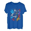 Holzfäller Splash Art Motorsäge Retro Kettensäge Baum Holz T-Shirt
