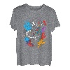 Holzfäller Splash Art Motorsäge Retro Kettensäge Baum Holz T-Shirt