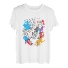 Holzfäller Splash Art Motorsäge Retro Kettensäge Baum Holz T-Shirt