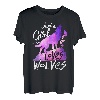 Just a Girl Who Loves Wolves Süßes Aquarell-Wolf-Geschenk T-Shirt