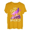 Just a Girl Who Loves Wolves Süßes Aquarell-Wolf-Geschenk T-Shirt