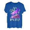 Just a Girl Who Loves Wolves Süßes Aquarell-Wolf-Geschenk T-Shirt