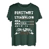 Herren Forstwirt Stundenlohn Waldarbeiter Holzfäller Förster Beruf T-Shirt