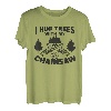 I Hug Trees With My Chainsaw Holzfäller T-Shirt