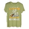 Herren Unterschätze Niemals Einen Alten Mann Mit Einer Kettensäge T-Shirt