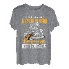 Herren Unterschätze Niemals Einen Alten Mann Mit Einer Kettensäge T-Shirt
