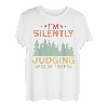 I'm Silently Judging your Trees- Wald Baum Motorsäge T-Shirt
