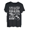 Holz Familie Freunde Bier Bierflasche Kettensäge Feuerholz T-Shirt