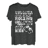 Holz Familie Freunde Bier Bierflasche Kettensäge Feuerholz T-Shirt
