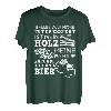 Holz Familie Freunde Bier Bierflasche Kettensäge Feuerholz T-Shirt