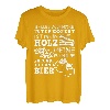 Holz Familie Freunde Bier Bierflasche Kettensäge Feuerholz T-Shirt