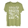Holz Familie Freunde Bier Bierflasche Kettensäge Feuerholz T-Shirt