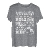 Holz Familie Freunde Bier Bierflasche Kettensäge Feuerholz T-Shirt
