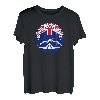 Bushcraft Neuseeland mit Flagge von Neuseeland Survival T-Shirt