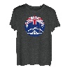 Bushcraft Neuseeland mit Flagge von Neuseeland Survival T-Shirt