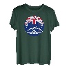 Bushcraft Neuseeland mit Flagge von Neuseeland Survival T-Shirt