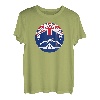 Bushcraft Neuseeland mit Flagge von Neuseeland Survival T-Shirt