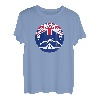 Bushcraft Neuseeland mit Flagge von Neuseeland Survival T-Shirt