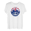 Bushcraft Neuseeland mit Flagge von Neuseeland Survival T-Shirt