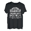 Herren Echte Männer Spruch Sägemehl Holzfäller Lustig Waldarbeiter T-Shirt