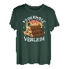 Feuerholz Verleih Axt Spruch Säge Motorsäge Holzfäller T-Shirt