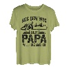 Herren Holzfäller Papa will Holz machen Kettensäge Waldarbeiter T-Shirt
