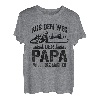 Herren Holzfäller Papa will Holz machen Kettensäge Waldarbeiter T-Shirt