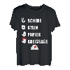 Herren Schreiner Tischler Spruch Schere Stein Papier Kreissäge T-Shirt