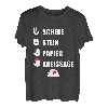 Herren Schreiner Tischler Spruch Schere Stein Papier Kreissäge T-Shirt