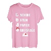 Herren Schreiner Tischler Spruch Schere Stein Papier Kreissäge T-Shirt