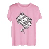 Sleeping Baby Fairy T-Shirt - Artsy Nymphe Boho Ink Floral Tee T-Shirt