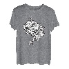 Sleeping Baby Fairy T-Shirt - Artsy Nymphe Boho Ink Floral Tee T-Shirt