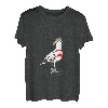 Moin Digga Spruch I Möwe Vogel See Meer Segeln T-Shirt