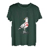 Moin Digga Spruch I Möwe Vogel See Meer Segeln T-Shirt