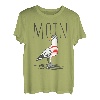Moin Digga Spruch I Möwe Vogel See Meer Segeln T-Shirt