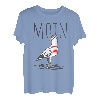 Moin Digga Spruch I Möwe Vogel See Meer Segeln T-Shirt