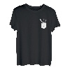 Kettensägenaxt in Brusttasche Holzschneider Förster Holz T-Shirt