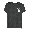 Kettensägenaxt in Brusttasche Holzschneider Förster Holz T-Shirt