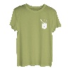 Kettensägenaxt in Brusttasche Holzschneider Förster Holz T-Shirt