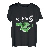 Kinder 5. Geburtstag Ich bin schon 5 Jahre grüner Drache T-Shirt