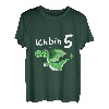 Kinder 5. Geburtstag Ich bin schon 5 Jahre grüner Drache T-Shirt