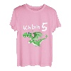 Kinder 5. Geburtstag Ich bin schon 5 Jahre grüner Drache T-Shirt