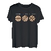 T-Shirt aus Holz, sägen, viertelsägen, Viertelsägen T-Shirt